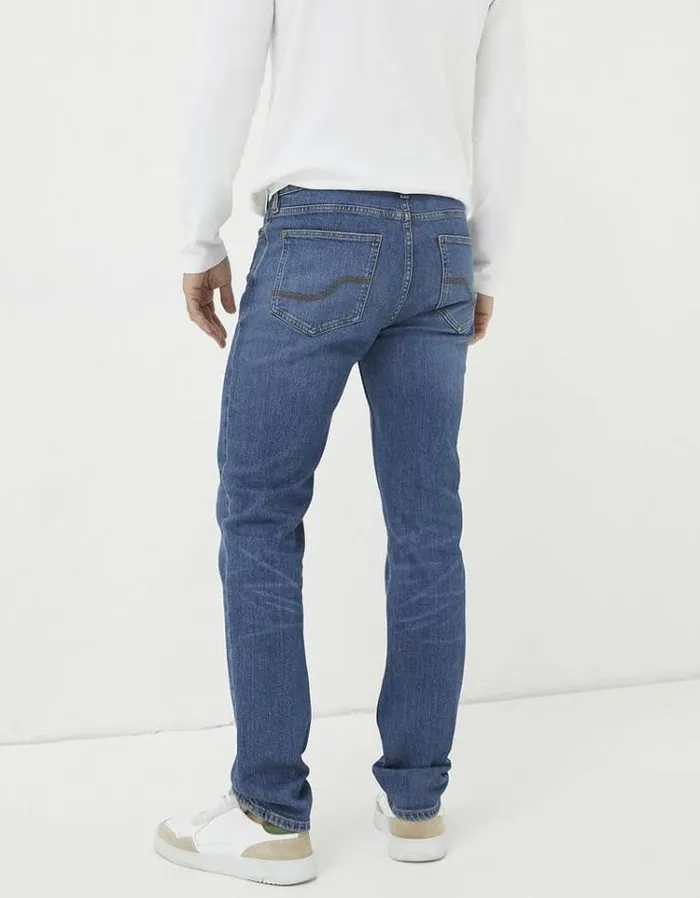 Men FatFace Tall Collection Slim Fit Jeans Stone Wash