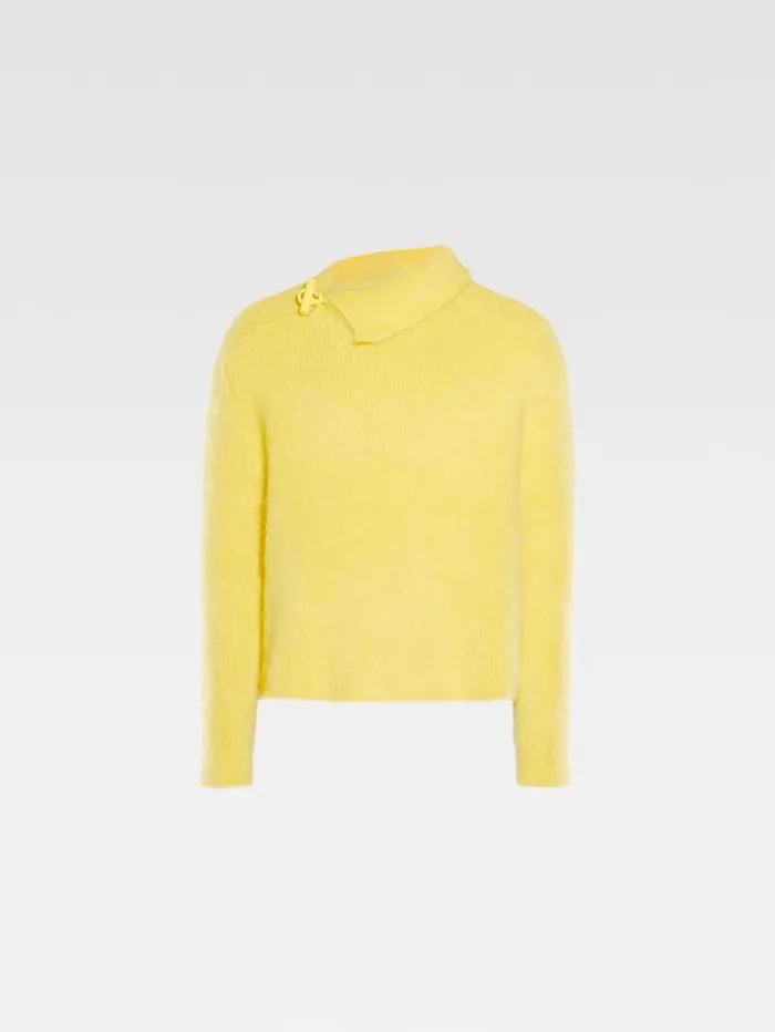 Men Knits JACQUEMUS The Marina Sweater Yellow Men Knits JACQUEMUS The Marina Sweater Yellow