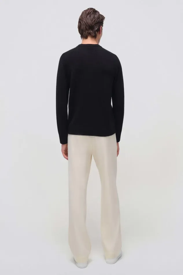 Men Knitwear Jonathan Simkhai Carlton Sweater Black Long Sleeve Sweater