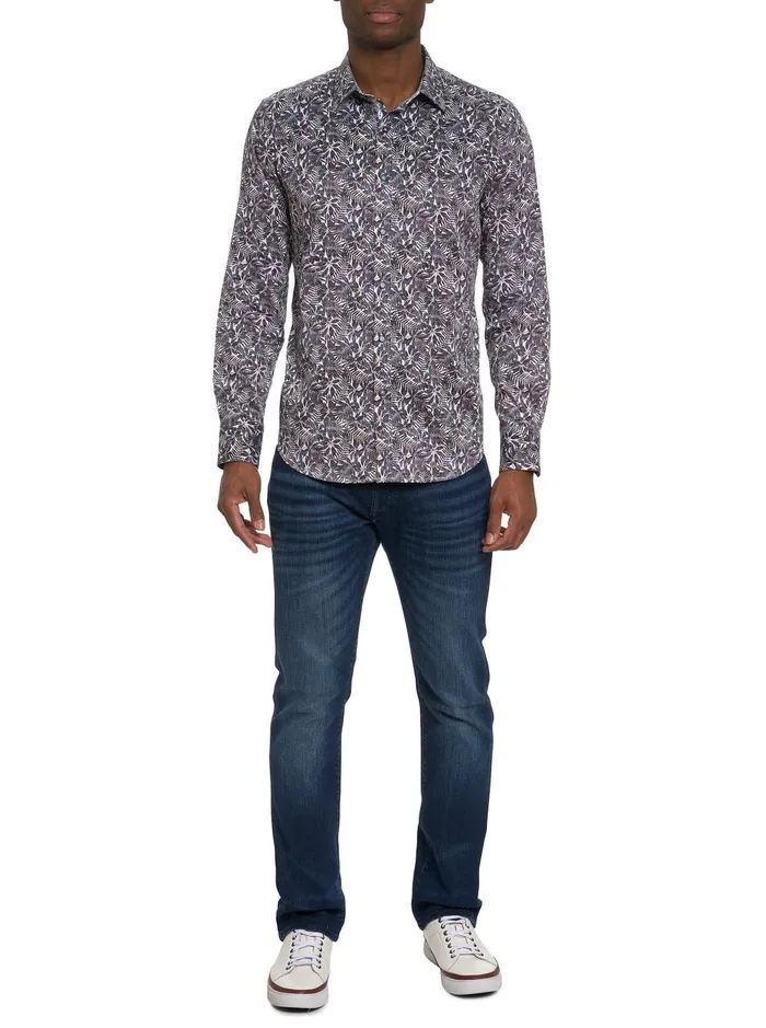 Men Long Sleeve Button Down Shirts Robert Graham AEGEAN LONG SLEEVE BUTTON FRONT SHIRT Multi