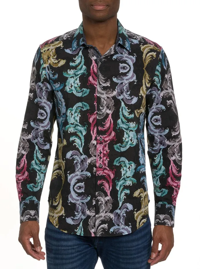 Men Long Sleeve Button Down Shirts Robert Graham BALZARS LONG SLEEVE BUTTON DOWN SHIRT Multi