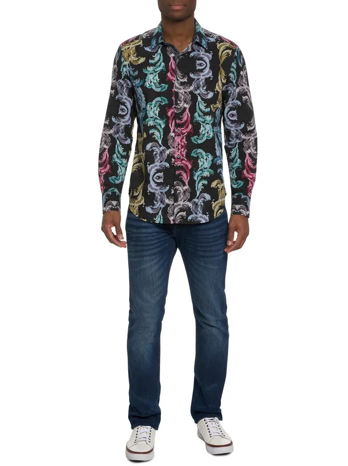 Men Long Sleeve Button Down Shirts Robert Graham BALZARS LONG SLEEVE BUTTON DOWN SHIRT Multi