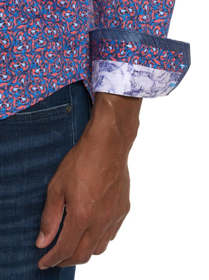 Men Long Sleeve Button Down Shirts Robert Graham GOLDEN HORN LONG SLEEVE BUTTON DOWN SHIRT Multi
