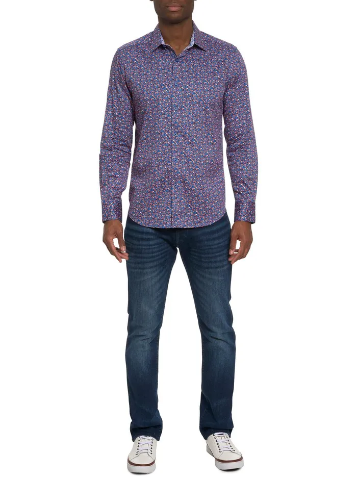 Men Long Sleeve Button Down Shirts Robert Graham GOLDEN HORN LONG SLEEVE BUTTON DOWN SHIRT Multi