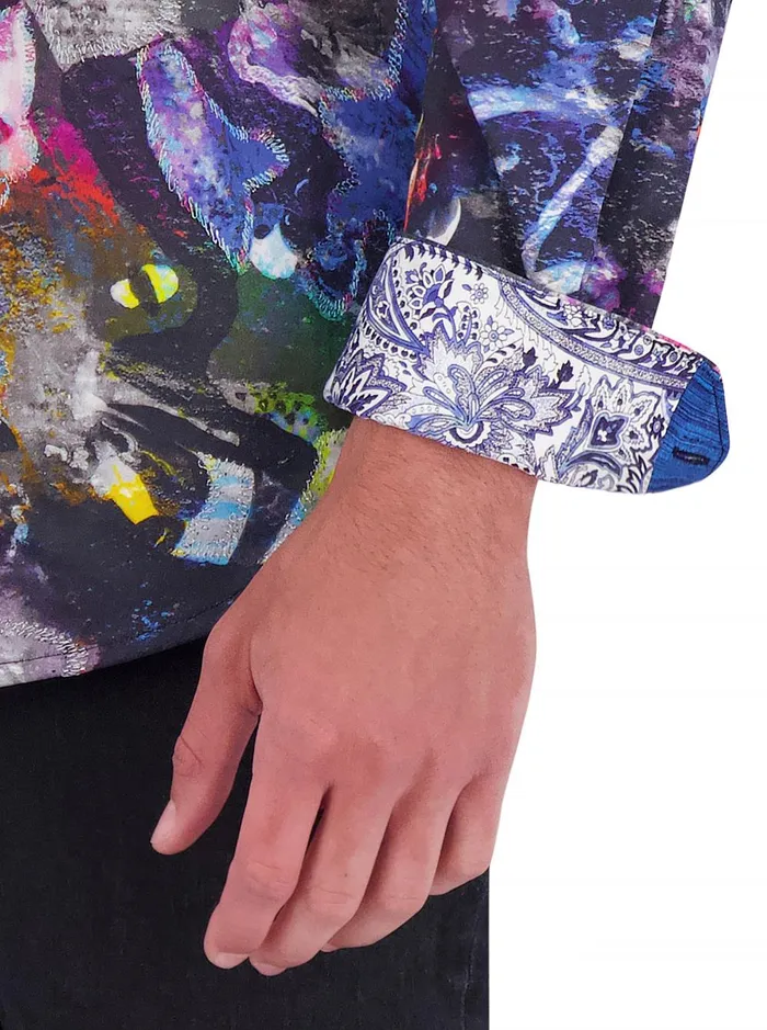 Men Long Sleeve Button Down Shirts Robert Graham LAWTON LONG SLEEVE BUTTON DOWN SHIRT Multi