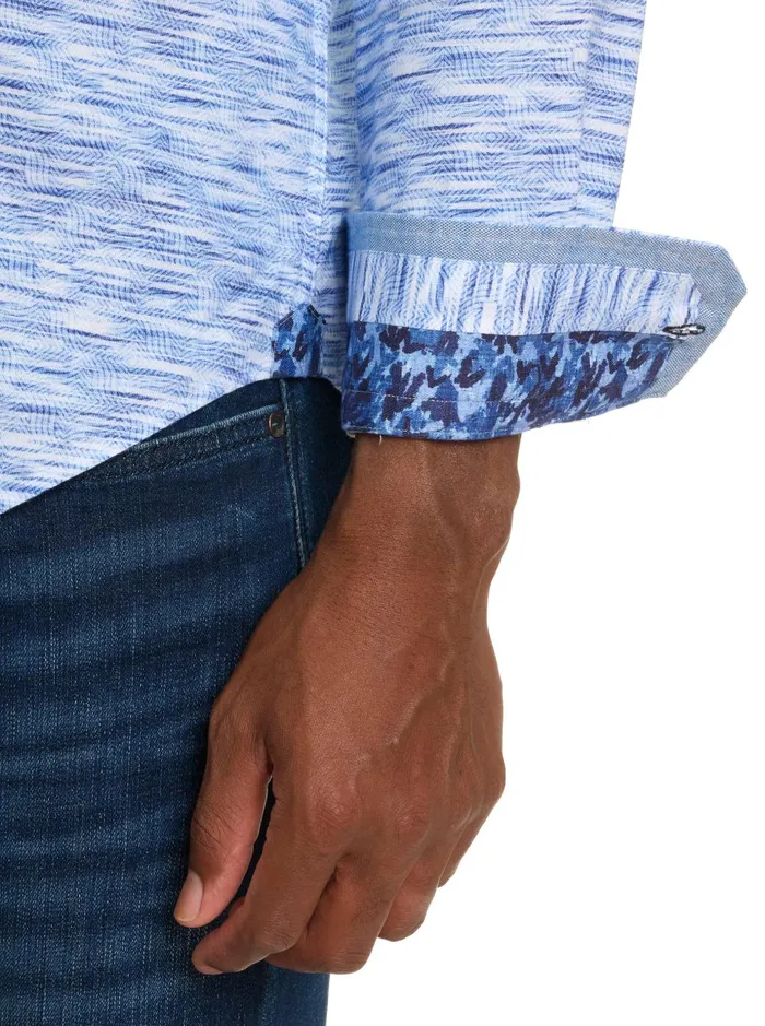 Men Long Sleeve Button Down Shirts Robert Graham LIGHT YEAR LONG SLEEVE BUTTON DOWN SHIRT Berry