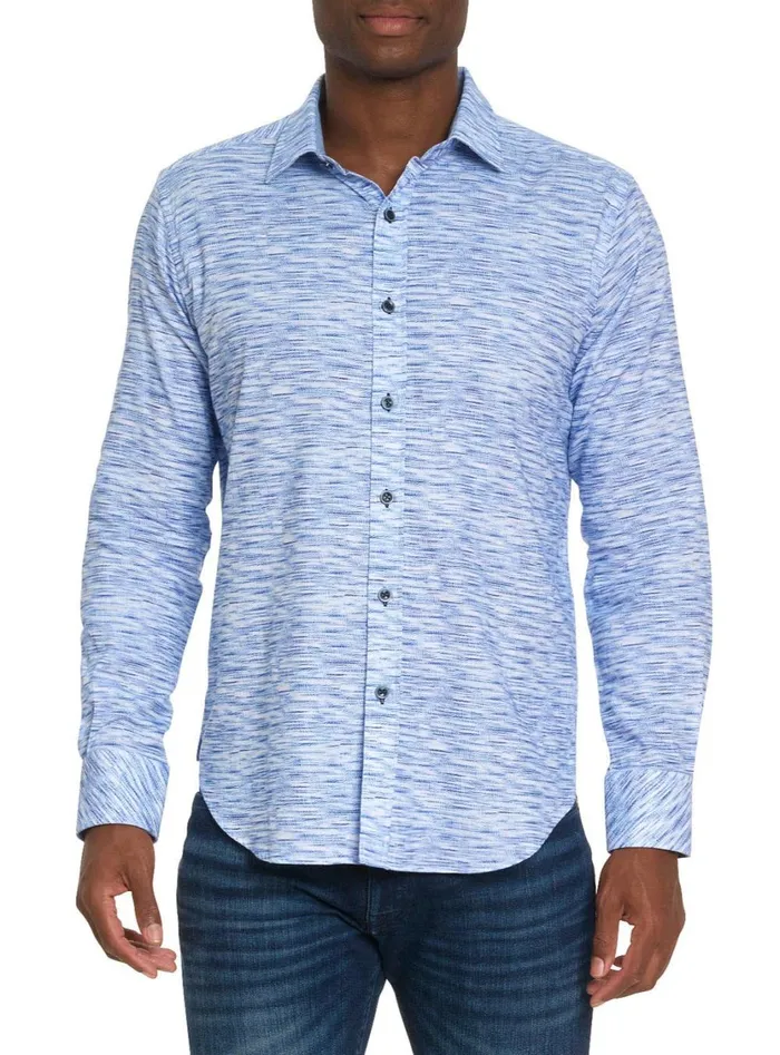 Men Long Sleeve Button Down Shirts Robert Graham LIGHT YEAR LONG SLEEVE BUTTON DOWN SHIRT Berry