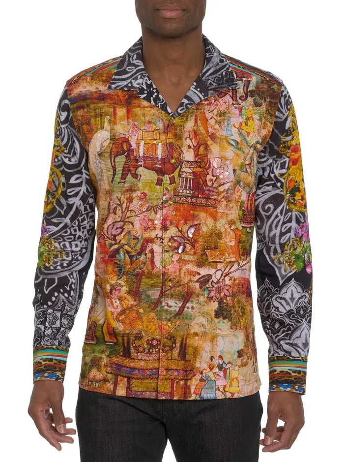 Men Long Sleeve Button Down Shirts Robert Graham LIMITED EDITION THE OTTOMAN LONG SLEEVE BUTTON DOWN SHIRT Multi