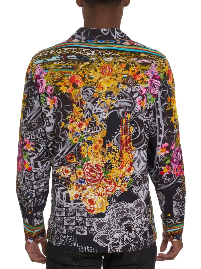 Men Long Sleeve Button Down Shirts Robert Graham LIMITED EDITION THE OTTOMAN LONG SLEEVE BUTTON DOWN SHIRT Multi
