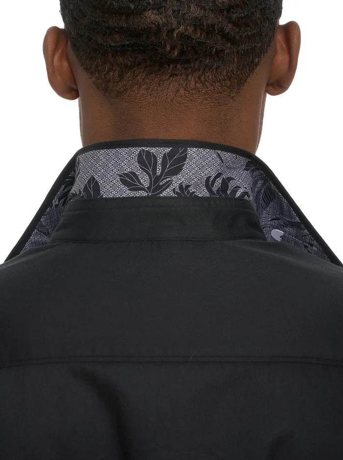 Men Long Sleeve Button Down Shirts Robert Graham MAN CAVE LONG SLEEVE BUTTON DOWN SHIRT Black