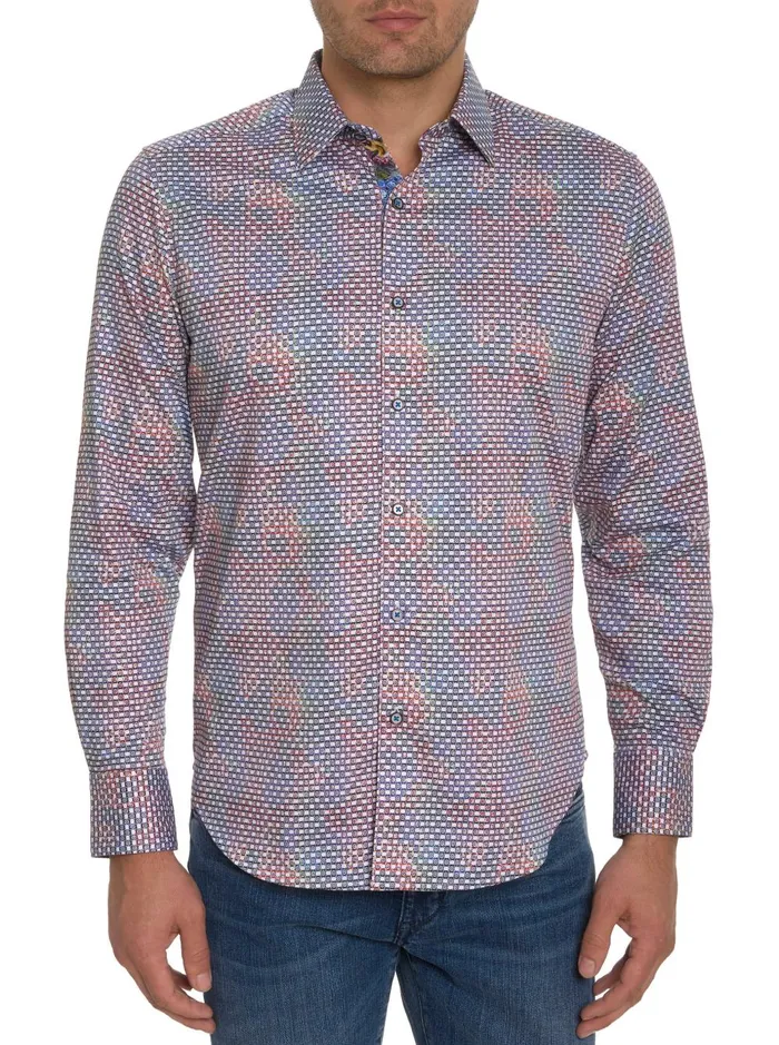 Men Long Sleeve Button Down Shirts Robert Graham MARTINIQUE LONG SLEEVE BUTTON DOWN SHIRT Multi