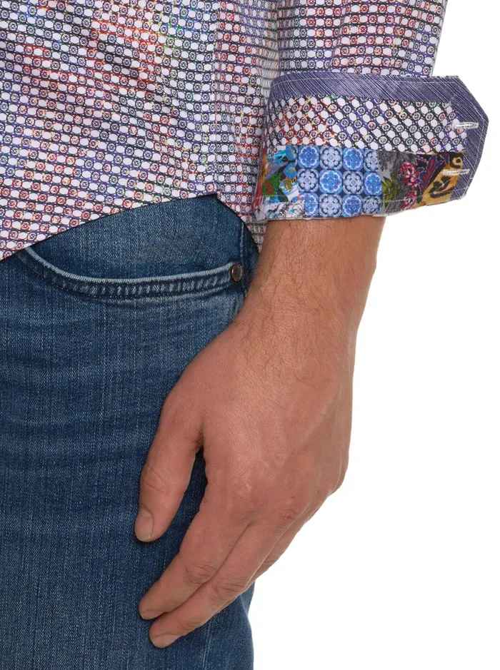 Men Long Sleeve Button Down Shirts Robert Graham MARTINIQUE LONG SLEEVE BUTTON DOWN SHIRT Multi