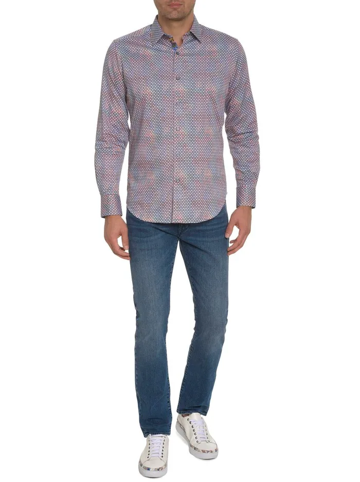 Men Long Sleeve Button Down Shirts Robert Graham MARTINIQUE LONG SLEEVE BUTTON DOWN SHIRT Multi