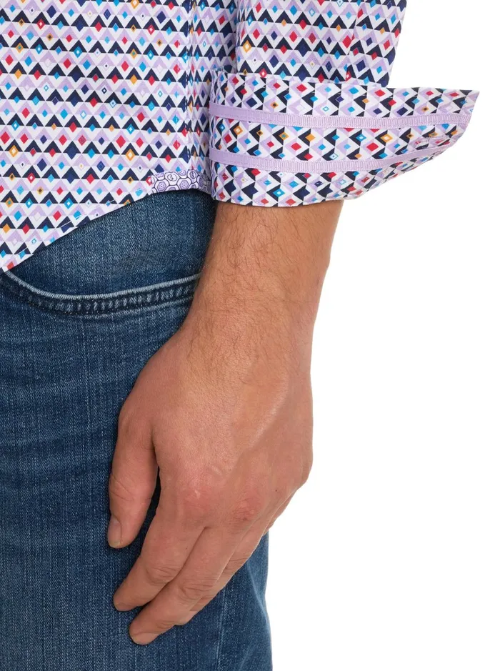 Men Long Sleeve Button Down Shirts Robert Graham SANDERS LONG SLEEVE BUTTON DOWN SHIRT Multi
