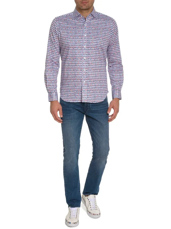 Men Long Sleeve Button Down Shirts Robert Graham SANDERS LONG SLEEVE BUTTON DOWN SHIRT Multi