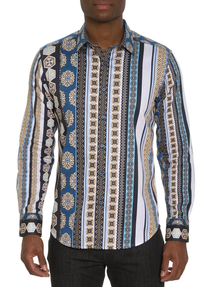 Men Long Sleeve Button Down Shirts Robert Graham TAINO LONG SLEEVE BUTTON DOWN SHIRT Multi