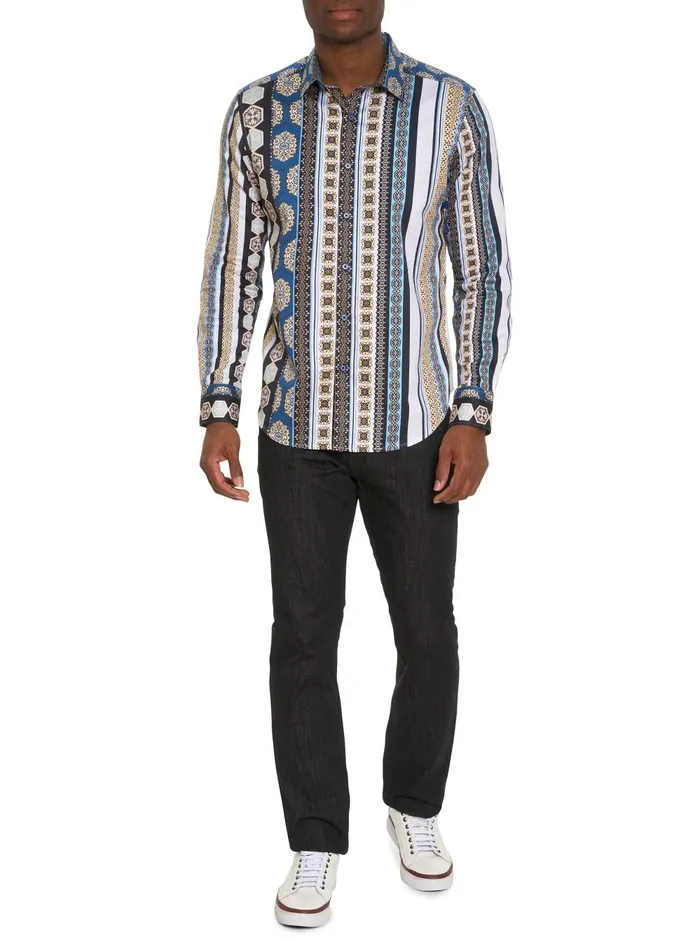 Men Long Sleeve Button Down Shirts Robert Graham TAINO LONG SLEEVE BUTTON DOWN SHIRT Multi