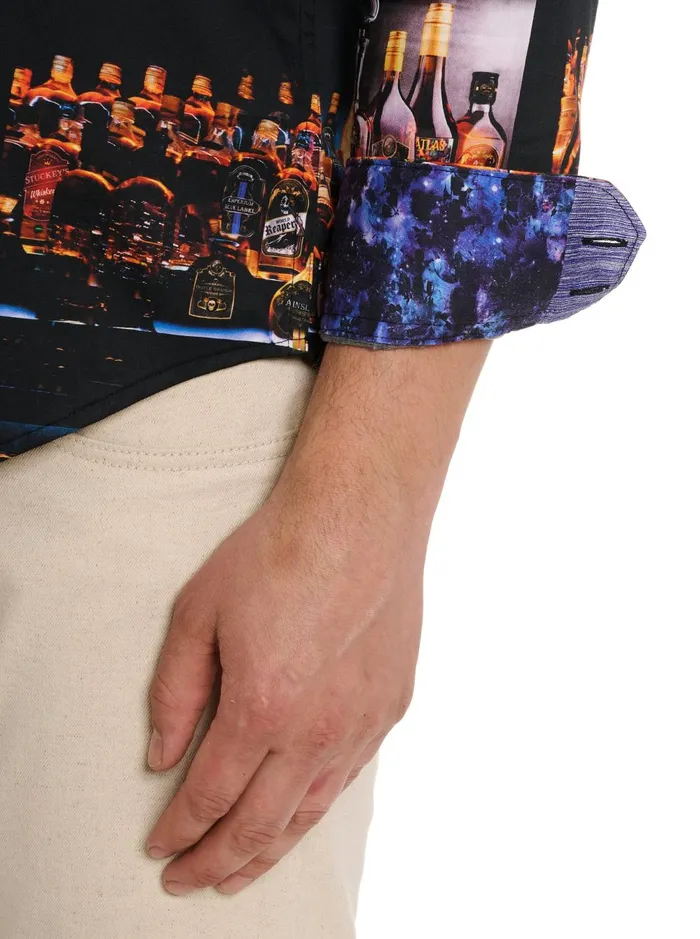 Men Long Sleeve Button Down Shirts Robert Graham WHISKEY IN JAR 2 LONG SLEEVE BUTTON FRONT SHIRT Multi