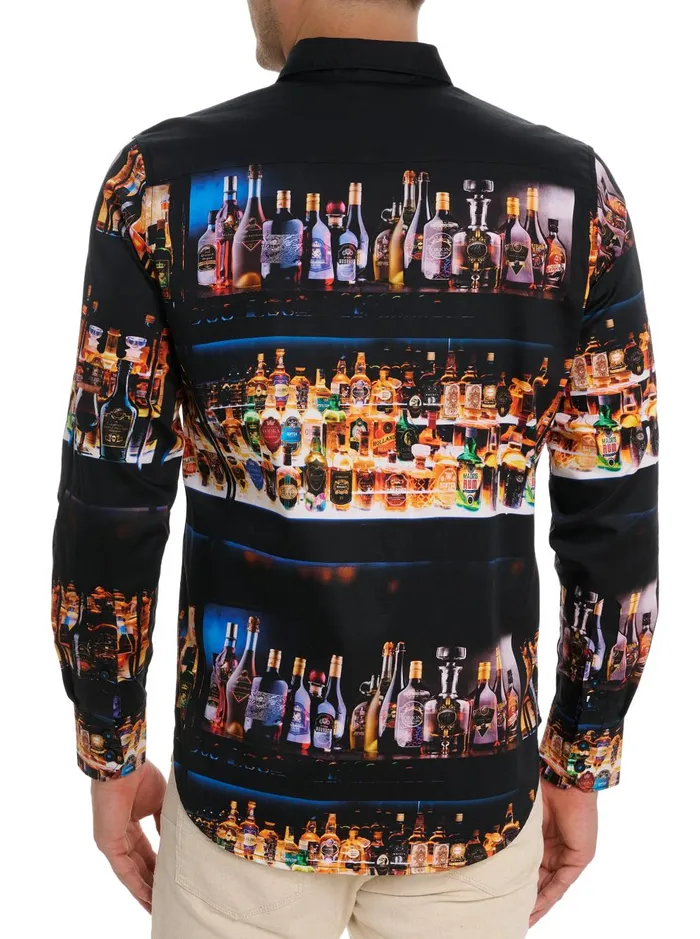 Men Long Sleeve Button Down Shirts Robert Graham WHISKEY IN JAR 2 LONG SLEEVE BUTTON FRONT SHIRT Multi