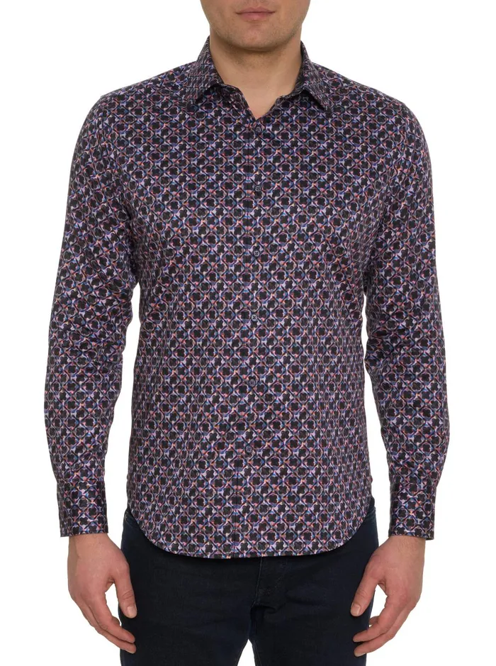 Men Long Sleeve Button Down Shirts Robert Graham YENI LONG SLEEVE BUTTON DOWN SHIRT Multi