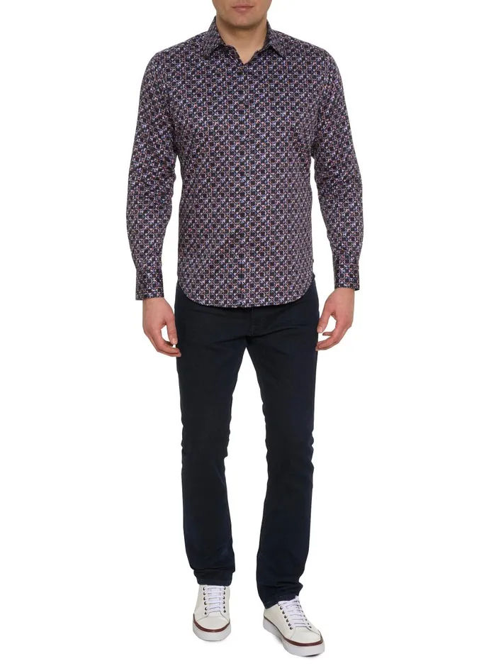 Men Long Sleeve Button Down Shirts Robert Graham YENI LONG SLEEVE BUTTON DOWN SHIRT Multi