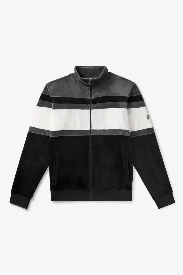 Men Matching Sets Fila Smart Retro Velour Blocked Track Jacket