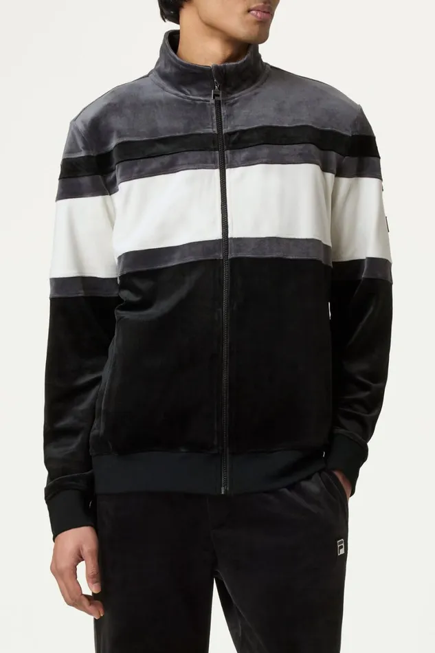 Men Matching Sets Fila Smart Retro Velour Blocked Track Jacket Men Matching Sets Fila Smart Retro Velour Blocked Track Jacket