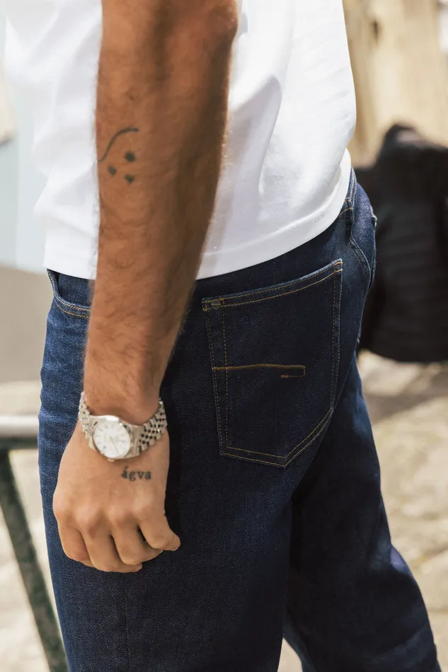 Men MMGEric Verona Jeans Dark Blue Denim Jeans MOS MOSH Men MMGEric Verona Jeans Dark Blue Denim Jeans MOS MOSH