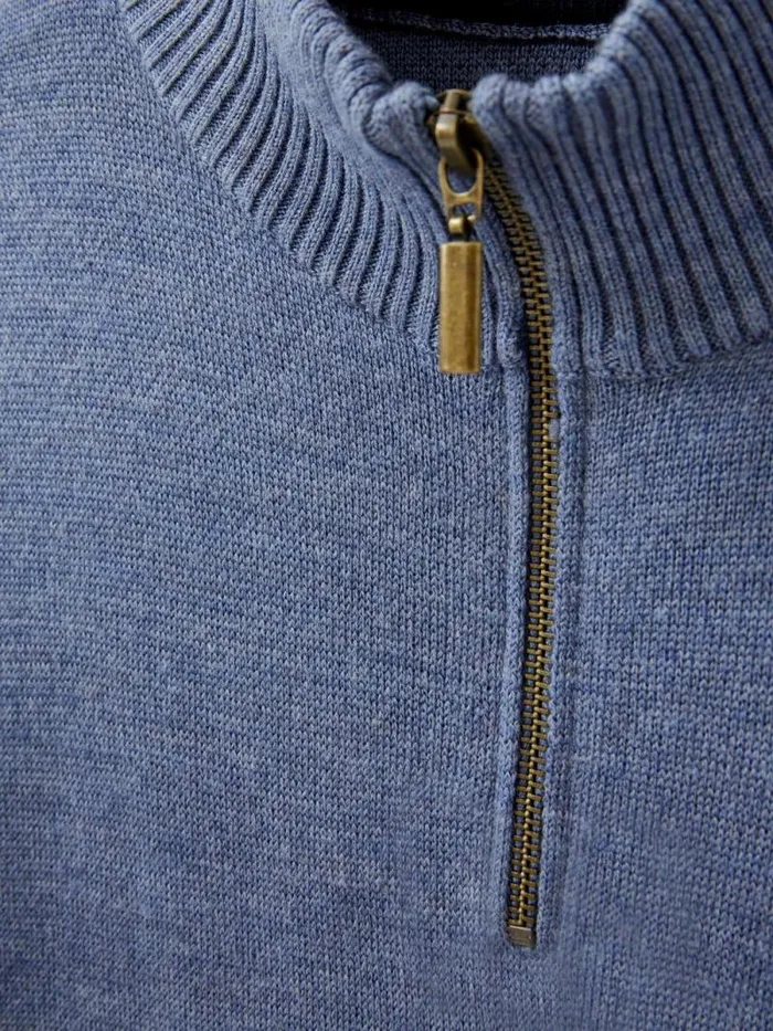 Men Newport Wool Merino Jumper Chambray Blue White Stuff Knitwear Men Newport Wool Merino Jumper Chambray Blue White Stuff Knitwear
