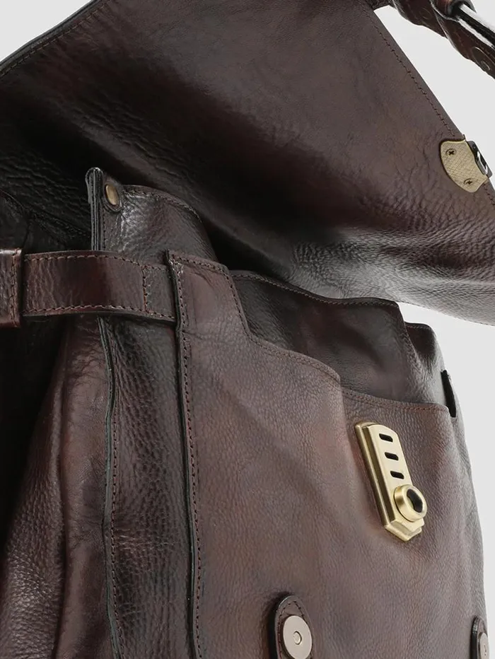 Men Officine Creative Accessories RARE 26 Brown Leather BriefCase