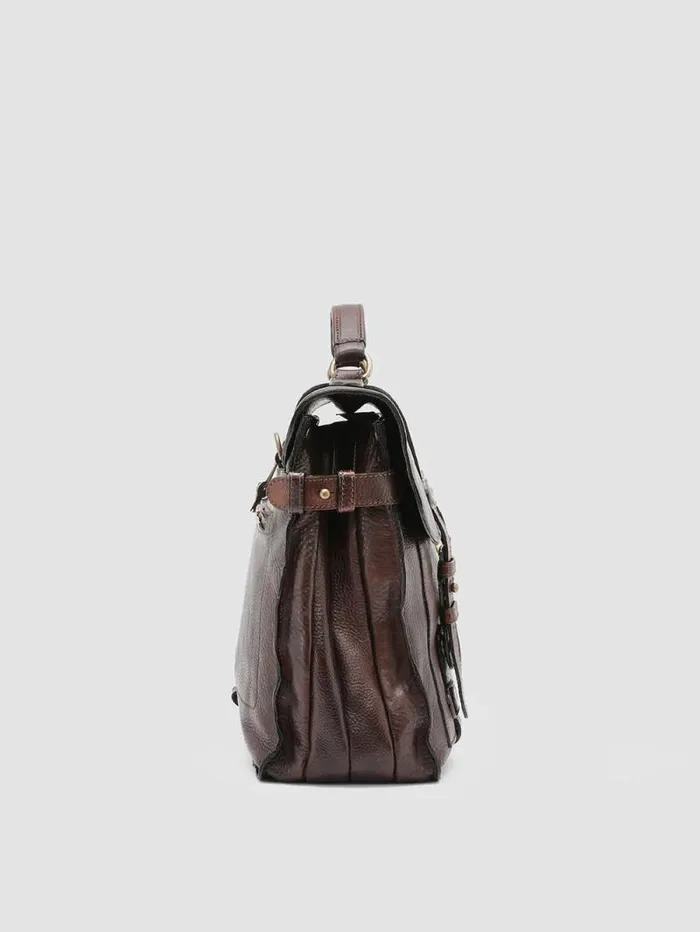 Men Officine Creative Accessories RARE 26 Brown Leather BriefCase