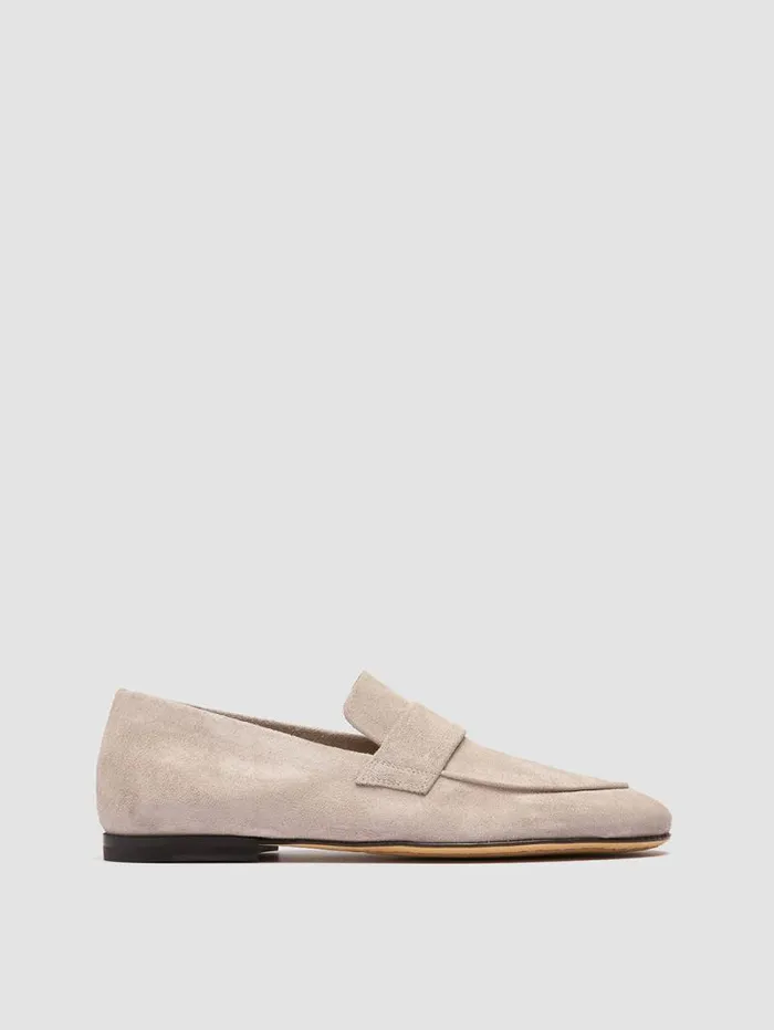 Men Officine Creative Footwear AIRTO 001 Beige Suede Loafers