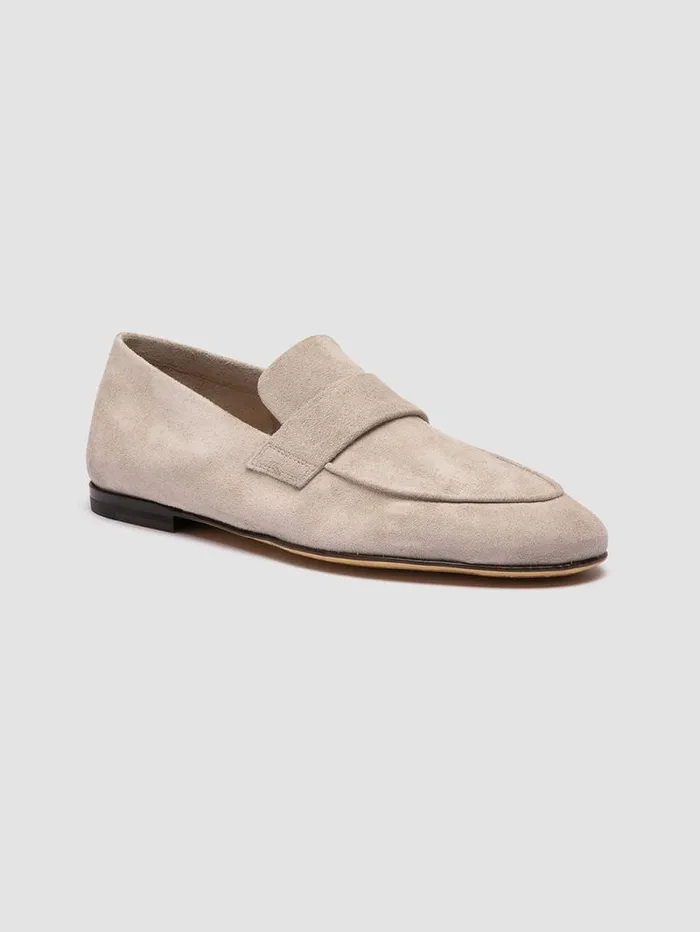 Men Officine Creative Footwear AIRTO 001 Beige Suede Loafers Men Officine Creative Footwear AIRTO 001 Beige Suede Loafers