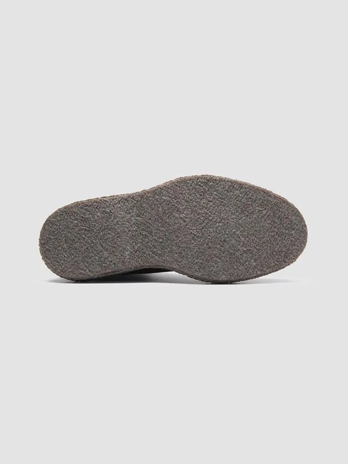Men Officine Creative Footwear BULLET 002 Gray Suede Chelsea Boots
