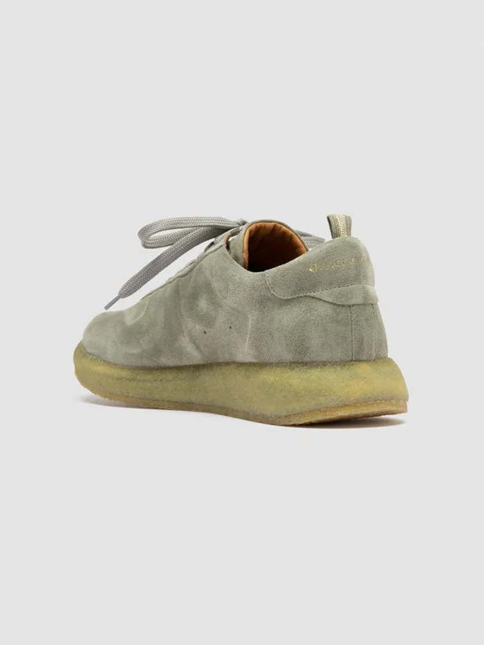 Men Officine Creative Footwear LEGEND 001 Green Suede Low Top Sneakers Men Officine Creative Footwear LEGEND 001 Green Suede Low Top Sneakers