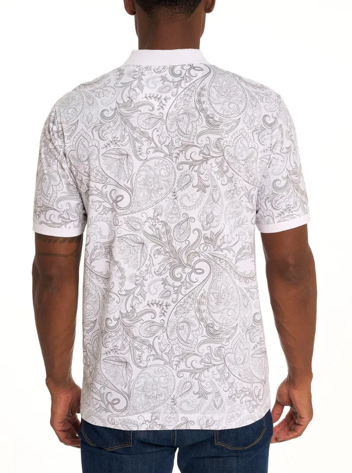 Men Polos and TShirts Robert Graham DOZER POLO Black