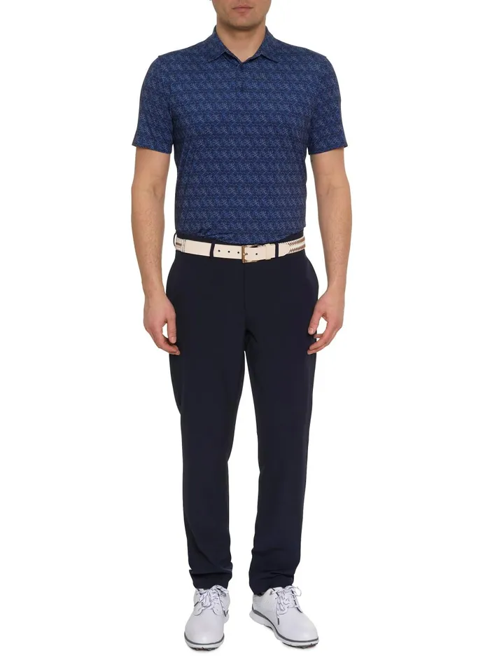 Men Polos and TShirts Robert Graham IRON SKULL PERFORMANCE POLO Black