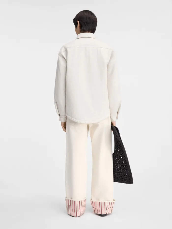 Men Shirts JACQUEMUS The Boulanger Shirt Light Beige Men Shirts JACQUEMUS The Boulanger Shirt Light Beige
