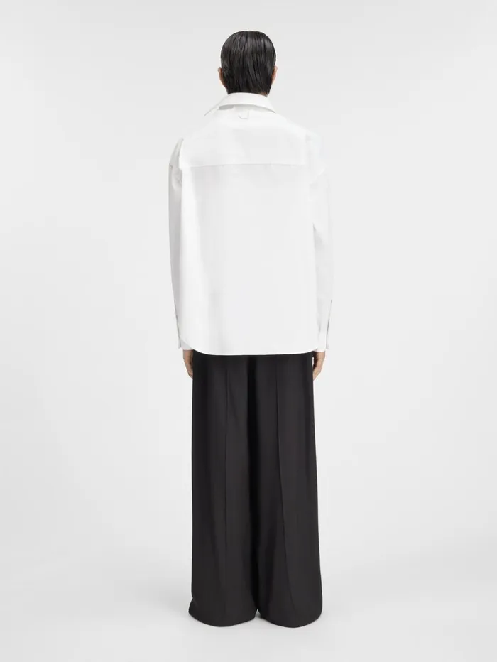 Men Shirts JACQUEMUS The Cuadro Shirt White Men Shirts JACQUEMUS The Cuadro Shirt White