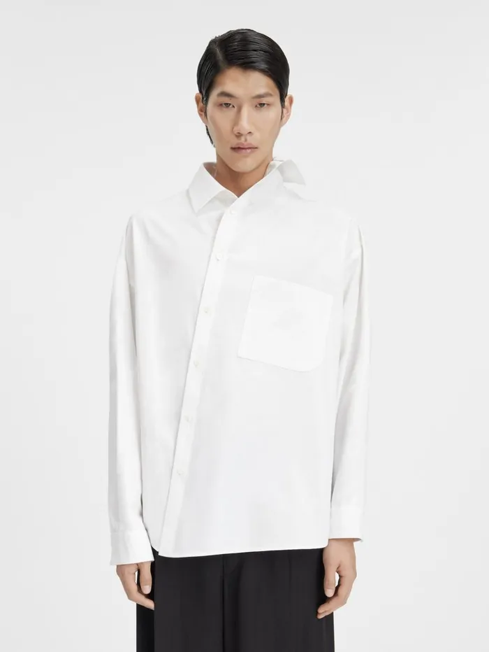 Men Shirts JACQUEMUS The Cuadro Shirt White Men Shirts JACQUEMUS The Cuadro Shirt White