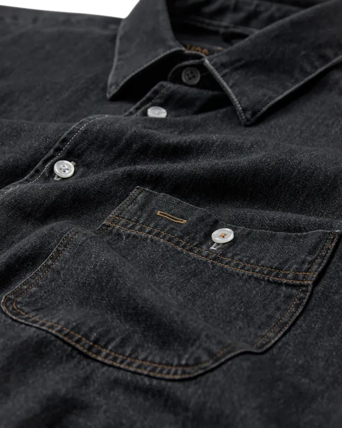 Men Shirts MOS MOSH MMGGibson Denim Shirt Grey Denim