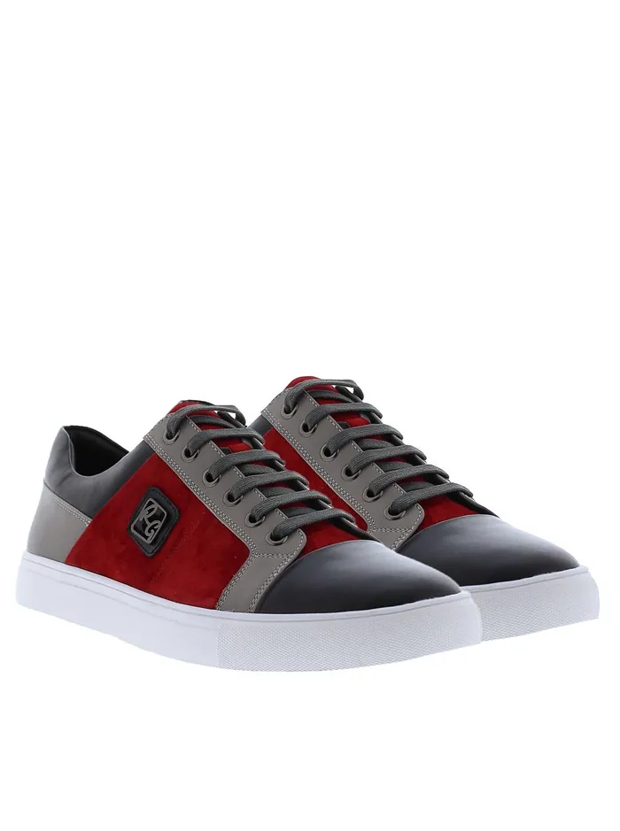 Men Shoes Robert Graham TRIXIE C LACE UP SNEAKER Red