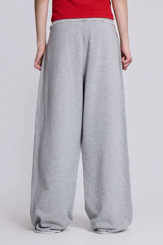 Men Shop Grey Marl Monster Joggers Loungewear Jaded London
