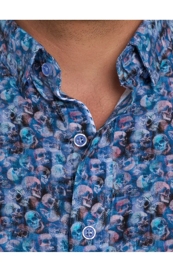 Men Short Sleeve Button Down Shirts Robert Graham ELMONT SHORT SLEEVE BUTTON DOWN SHIRT Multi