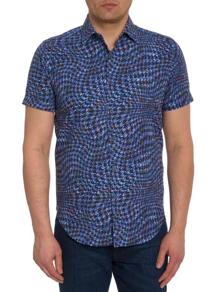 Men Short Sleeve Button Down Shirts Robert Graham MULLIGAN SHORT SLEEVE BUTTON DOWN SHIRT Multi
