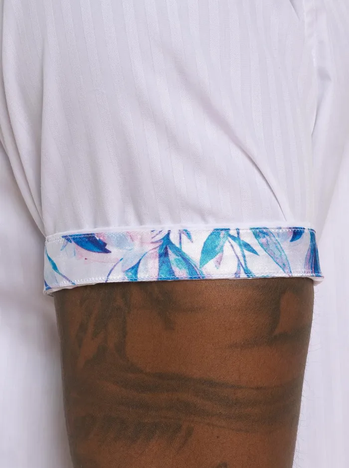 Men Short Sleeve Button Down Shirts Robert Graham VERTIGO SHORT SLEEVE BUTTON DOWN SHIRT White