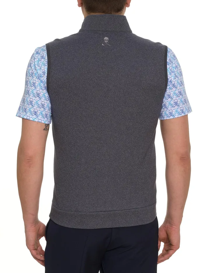 Men Short Sleeve Knits Robert Graham TREVISO KNIT VEST Charcoal