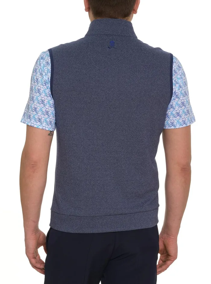 Men Short Sleeve Knits Robert Graham TREVISO KNIT VEST Charcoal