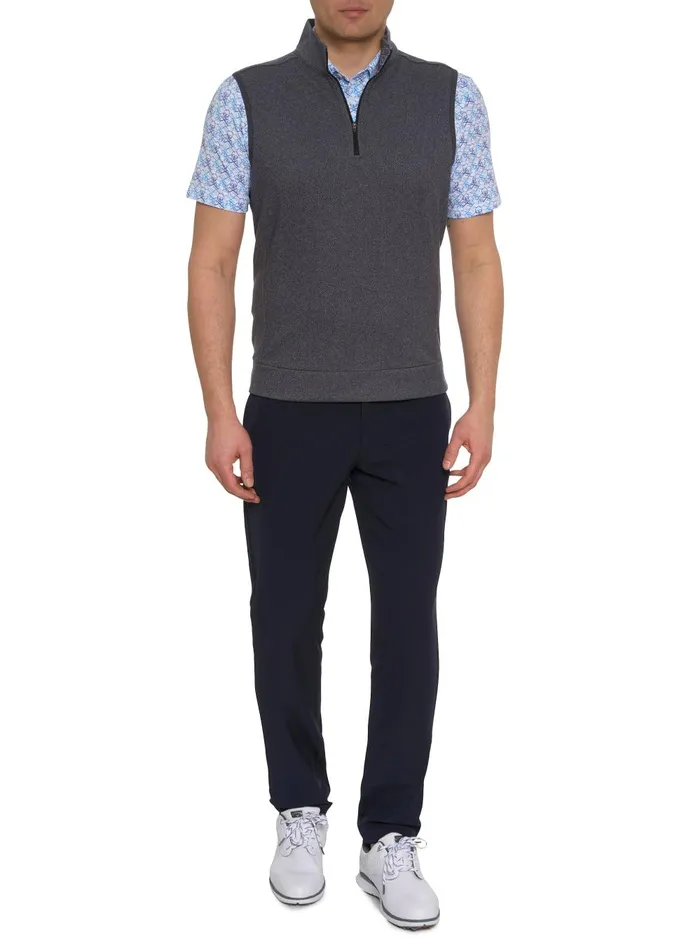 Men Short Sleeve Knits Robert Graham TREVISO KNIT VEST Charcoal