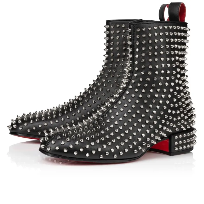 Men Spikeasy Booty Boots 8211 Nappa Leather 8211 Black Christian Louboutin Boots
